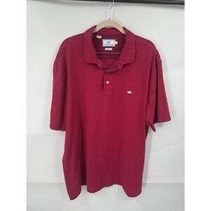 Southern Ride Striped Short Sleeve Polo Shirt Men XXL Red Pima Cotton Classic